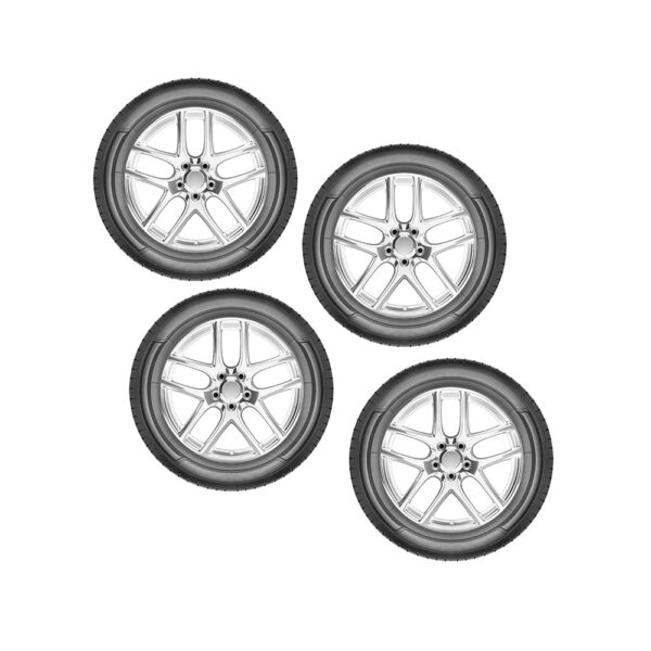 Steel Alloy Simple Rims Set